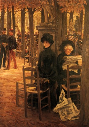 James_Tissot_-_Without_a_Dowry_aka_Sunday_in_the_Luxembourg_Gardens